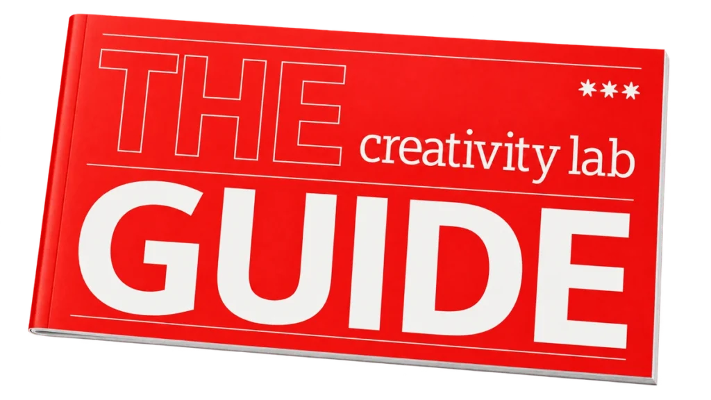 The Creativity Lab Guide — red magazine cover